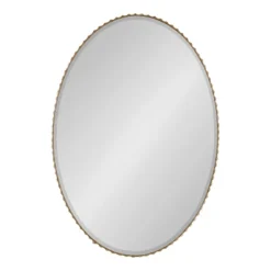 23"x32" Elmora Fluted Oval Wall Mirror - Kate & Laurel All Things Decor -Umbra Home Decor Shop GUEST 7d286486 9ba4 495a afc3 81dfd9c4028f