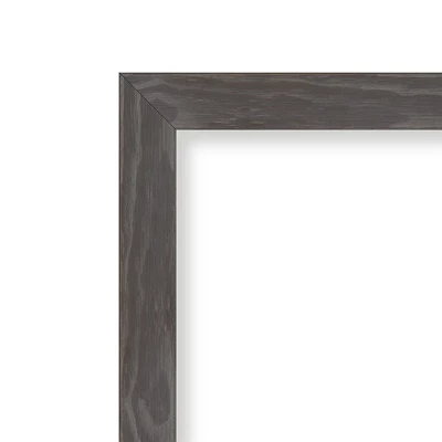 Amanti Art Woodridge Rustic Grey Petite Bevel Wood Bathroom Wall Mirror 27 X 21 In. 1 Amanti Art Woodridge Rustic Grey Petite Bevel Wood Bathroom Wall Mirror 27 X 21 In.