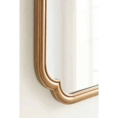 Kate & Laurel All Things Decor 24"X36" Glenby Scallop Wall Mirror Gold 7 Kate & Laurel All Things Decor 24"X36" Glenby Scallop Wall Mirror Gold - Image 7