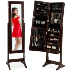 Best Choice Products 6-Tier Standing Mirror Lockable Storage Organizer Cabinet Armoire W/ Velvet Interior -Umbra Home Decor Shop GUEST 7d9fbfd4 f797 4049 ac6a a7a55f859f25