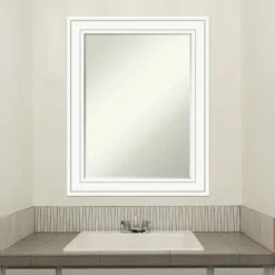 Amanti Art Craftsman White Petite Bevel Wood Bathroom Wall Mirror 29 X 23 In. -Umbra Home Decor Shop GUEST 7de2b8fa 09bf 466c b5b0 0789cba4cddf