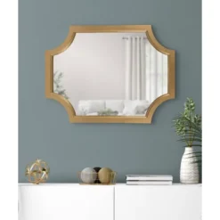 18" X 24" Hogan Scallop Wall Mirror Gold - Kate & Laurel All Things Decor -Umbra Home Decor Shop GUEST 7e505fc5 1b61 499b aa1f a02674639a6a