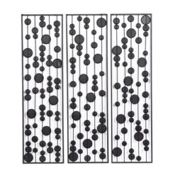 Metal Geometric Wall Decor With Round Mirror Accents Set Of 3 Black - Olivia & May -Umbra Home Decor Shop GUEST 7eb04a50 2636 4660 90c5 dbf04927299e