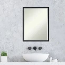 Amanti Art Lucie Petite Bevel Wood Bathroom Wall Mirror -Umbra Home Decor Shop GUEST 7f3e67c7 e048 44f0 a85b b23fe6991300