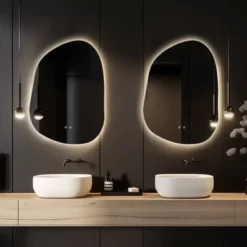 WallBeyond 22"x30" Irregular LED Vanity Mirror Clear -Umbra Home Decor Shop GUEST 7f6495e4 25d0 4958 9fcf f28cd04fd44e