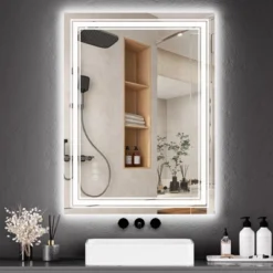 Large Bathroom Mirror With LED Lights, LED Vanity Mirror For Bathroom, 3 Adjustable Colors Of Lights, Anti-Fog, Backlit + Front Lit, Stepless Dimming -Umbra Home Decor Shop GUEST 7f98b3c5 5fb5 442e 8252 103bf803e64c