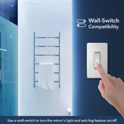 Nora Rectangular Frameless Anti-Fog Aluminum Back-lit Tri-color LED Bathroom Vanity Mirror With Smart Touch Control -Umbra Home Decor Shop GUEST 807038bc c3b2 4559 aa96 e7059a1f24c7