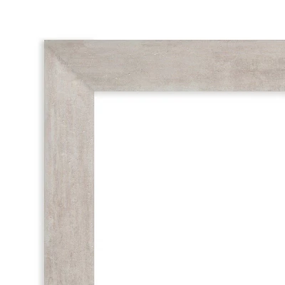 31" X 25" Non-Beveled Marred Wood Bathroom Wall Mirror Silver - Amanti Art 2 31" X 25" Non-Beveled Marred Wood Bathroom Wall Mirror Silver - Amanti Art - Image 2