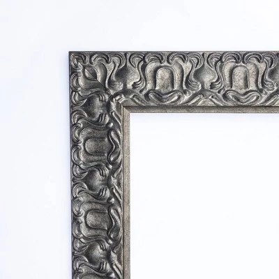 34" X 28" Non-Beveled Silver Luxor Wood Bathroom Wall Mirror - Amanti Art 2 34" X 28" Non-Beveled Silver Luxor Wood Bathroom Wall Mirror - Amanti Art - Image 2