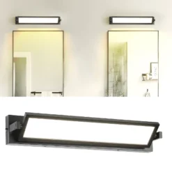 3 Color Temperature Dimmable Black Bathroom Vanity Light Bar 27inch 26W LED Modern Matte Black Bathroom Wall Lighting Fixtures Over Mirror -Umbra Home Decor Shop GUEST 81c507e4 f7e1 41d2 aa3e e5df5e0e1b90