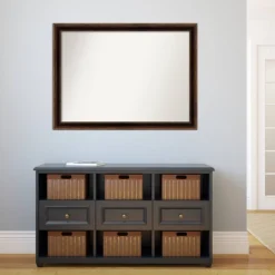 42" X 31" Non-Beveled Corded Bathroom Wall Mirror Bronze - Amanti Art -Umbra Home Decor Shop GUEST 8248112c f13f 4dfb a463 e49ba7bf0296