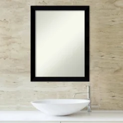 Black Museum Non-Beveled Wood Bathroom Wall Mirror -Umbra Home Decor Shop GUEST 82ab1f70 ce93 4c28 b01a b8bb783a850c