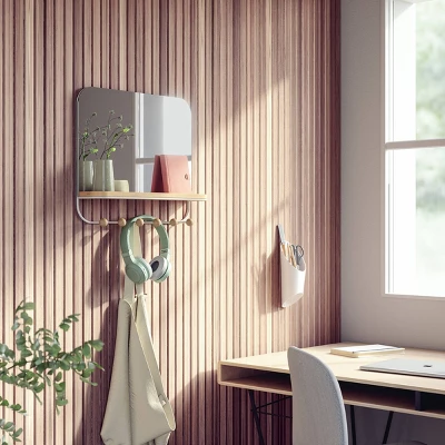 Umbra Antique Mirror With Hooks 12 Umbra Antique Mirror With Hooks - Image 12