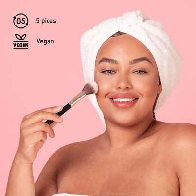 Pursonic Beauty Essentials Set – Studio Makeup Brush Set, Multi-Shape Sponges, And Dual-Sided Vanity Mirror With Bamboo Base 1 Pursonic Beauty Essentials Set – Studio Makeup Brush Set, Multi-Shape Sponges, And Dual-Sided Vanity Mirror With Bamboo Base