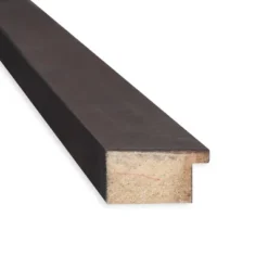 27" X 63" Non-Beveled Fresco Dark Walnut Wood Full Length Floor Leaner Mirror - Amanti Art