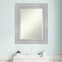 Amanti Art Romano Silver Petite Bevel Wood Bathroom Wall Mirror 31.25 X 25.25 In. 11 Amanti Art Romano Silver Petite Bevel Wood Bathroom Wall Mirror 31.25 X 25.25 In. -Umbra Home Decor Shop GUEST 83e1e3bb a846 4944 8c51 fe3e9d4635d6