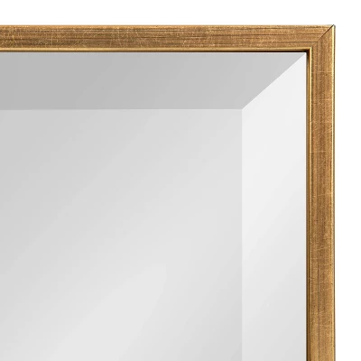 24.7" X 36.7" Rhodes Rectangle Wall Mirror Gold - Kate & Laurel All Things Decor 2 24.7" X 36.7" Rhodes Rectangle Wall Mirror Gold - Kate & Laurel All Things Decor - Image 2