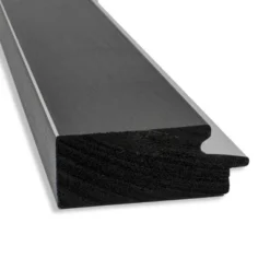 30" X 66" Non-Beveled Eva Black Silver Full Length Floor Leaner Mirror - Amanti Art