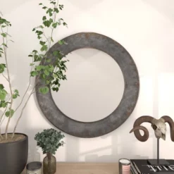 Industrial Metal Wall Mirror Gray - Olivia & May -Umbra Home Decor Shop GUEST 862e81a7 b4ce 47c2 99bc 0fb797bb432d