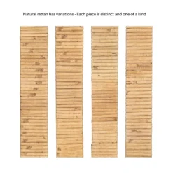 Kate & Laurel All Things Decor 26"X38" Rashana Rattan Wall Mirror Natural -Umbra Home Decor Shop GUEST 8634b3af 36ba 4b16 8451 7a3a22d17286