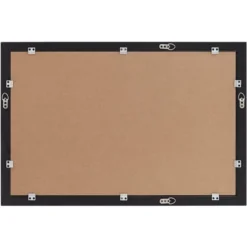 Possini Euro Design Metzeo Rectangular Vanity Decorative Wall Mirror Modern Beveled Edge Matte Black Metal Frame 22" Wide Bathroom -Umbra Home Decor Shop GUEST 86f8c257 9268 47e4 9f16 7c74034526a7