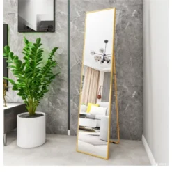 Bowen 64.17 In. H X 21.26 In. W Oversized Rectangle Aluminum Frame Full-Length Mirror-The Pop Home -Umbra Home Decor Shop GUEST 8757d39e c0b0 4361 8a7d 0b806994e61e