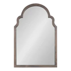 24" X 36" Hogan Arch Wall Mirror Gray - Kate & Laurel All Things Decor