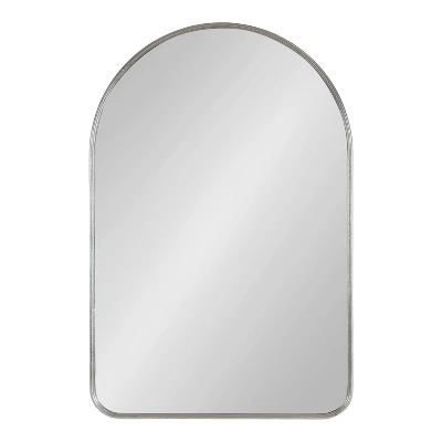 Kate & Laurel All Things Decor 24"X36" Caskill Framed Arch Wall Mirror Silver 4 Kate & Laurel All Things Decor 24"X36" Caskill Framed Arch Wall Mirror Silver - Image 4