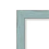 Amanti Art Sky Blue Rustic Petite Bevel Wood Bathroom Wall Mirror 26.25 X 20.25 In.