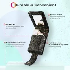 Byootique Portable Lipstick Case Lip Gloss Pouch With Mirror For Purse Mini Bag 14 Byootique Portable Lipstick Case Lip Gloss Pouch With Mirror For Purse Mini Bag -Umbra Home Decor Shop GUEST 890d24a1 80c9 4845 af27 3e6ad2421a0c