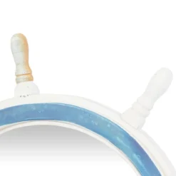 Wood Sail Boat Ship Wheel Wall Mirror With Netting Accent White - Olivia & May -Umbra Home Decor Shop GUEST 892c866c 4fc6 4eb8 9153 cfd565e7a4ea