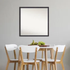 28" X 28" Non-Beveled Dark Bronze Scoop Wood Wall Mirror - Amanti Art -Umbra Home Decor Shop GUEST 89360f07 8bdc 4be8 aa53 a88b0ee1d1d5