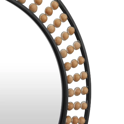 Metal Beading Wall Mirror - Olivia & May 3 Metal Beading Wall Mirror - Olivia & May - Image 3