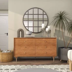 Metal Wall Mirror With Grid Frame Black - CosmoLiving By Cosmopolitan -Umbra Home Decor Shop GUEST 8ad4c818 f263 4d73 9500 82eed649b825