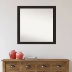 30" X 30" Non-Beveled Furniture Espresso Narrow Wall Mirror - Amanti Art -Umbra Home Decor Shop GUEST 8ad8dc86 f3d3 4038 9957 25f561cf7c31