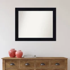 32" X 26" Non-Beveled Shiplap Navy Wood Wall Mirror - Amanti Art -Umbra Home Decor Shop GUEST 8b08746d 90e8 41e1 ad4c b0a61988d405