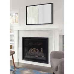 24" X 36" Evans Rectangle Wall Mirror Black - Kate & Laurel All Things Decor -Umbra Home Decor Shop GUEST 8c09e206 2bf9 4981 8fb7 bc3ae4ce8452