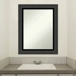 23" X 29" Non-Beveled Tuxedo Black Bathroom Wall Mirror - Amanti Art -Umbra Home Decor Shop GUEST 8c277189 e81b 43c1 9983 e8757b3ff7de
