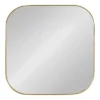 24" X 24" Rollo Framed Decorative Wall Mirror Gold - Kate & Laurel All Things Decor