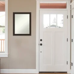 22" X 28" Non-Beveled Romano Espresso Narrow Wood Wall Mirror - Amanti Art -Umbra Home Decor Shop GUEST 8c2d8206 16bc 4d09 9bc9 b0db397aaf5e