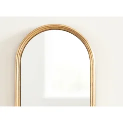 Kate & Laurel All Things Decor 8"x38" Caskill Framed Arch Wall Mirror Gold -Umbra Home Decor Shop GUEST 8c724581 17ee 47d3 b0a0 ab357b5d39e6