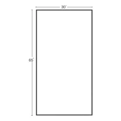 Bowen 65 In. X 30 In. Aluminum Alloy Modern & Minimalist Oversize Wall Mirror-The Pop Maison -Umbra Home Decor Shop GUEST 8ca959f4 8460 4a4a b28d 1f647b046b9f