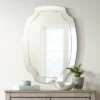 Noble Park Pajaro Cut Corner Oval Vanity Wall Mirror Modern Beveled Edge Mirrored Frame 27 1/2" Wide For Bathroom Bedroom Living Room Office House