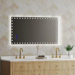 LED Bathroom Mirror RGB Backlight Front Lighted Anti-Fog Dimmable Wall Mounted Vanity Mirror Touch Control Adjustable Brightness 48 X 24inch -Umbra Home Decor Shop GUEST 8d2ff85e ddf3 4458 b047 8da3652e15bf