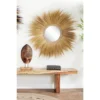 Dried Plant Starburst Wall Mirror Brown - Olivia & May