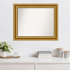 34" X 28" Non-Beveled Parlor Gold Wall Mirror - Amanti Art -Umbra Home Decor Shop GUEST 8d87b17e c142 4a9d 8132 97c0edac1fe8
