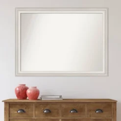 43" X 32" Non-Beveled Trio White Wash Silver Bathroom Wall Mirror - Amanti Art -Umbra Home Decor Shop GUEST 8e92bffe efd7 478c b395 791620dc5eb4