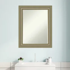 Amanti Art Vegas Silver Petite Bevel Wood Bathroom Wall Mirror 28.75 X 22.75 In. -Umbra Home Decor Shop GUEST 8f7e7408 8067 464a a93e 74b825b20f19