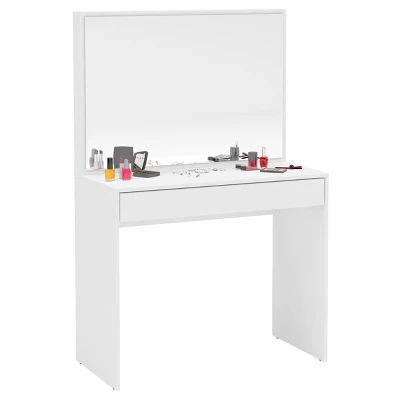 Virginia Vanity With Mirror White - Polifurniture 7 Virginia Vanity With Mirror White - Polifurniture - Image 7