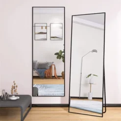 Bowen 64.17 In. H X 21.26 In. W Oversized Rectangle Aluminum Frame Full-Length Mirror-The Pop Home